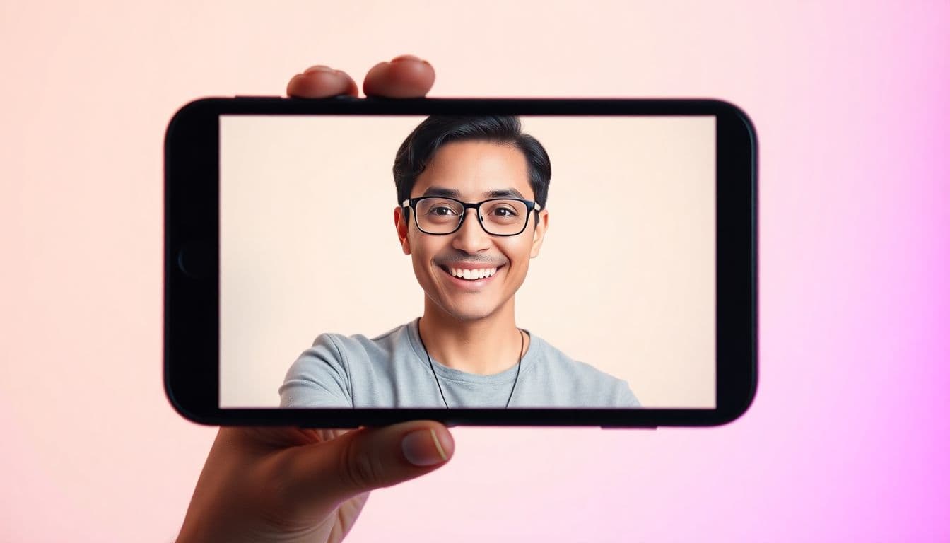 An AI spokesperson video presenter speaking to camera, generated from a single portrait photo