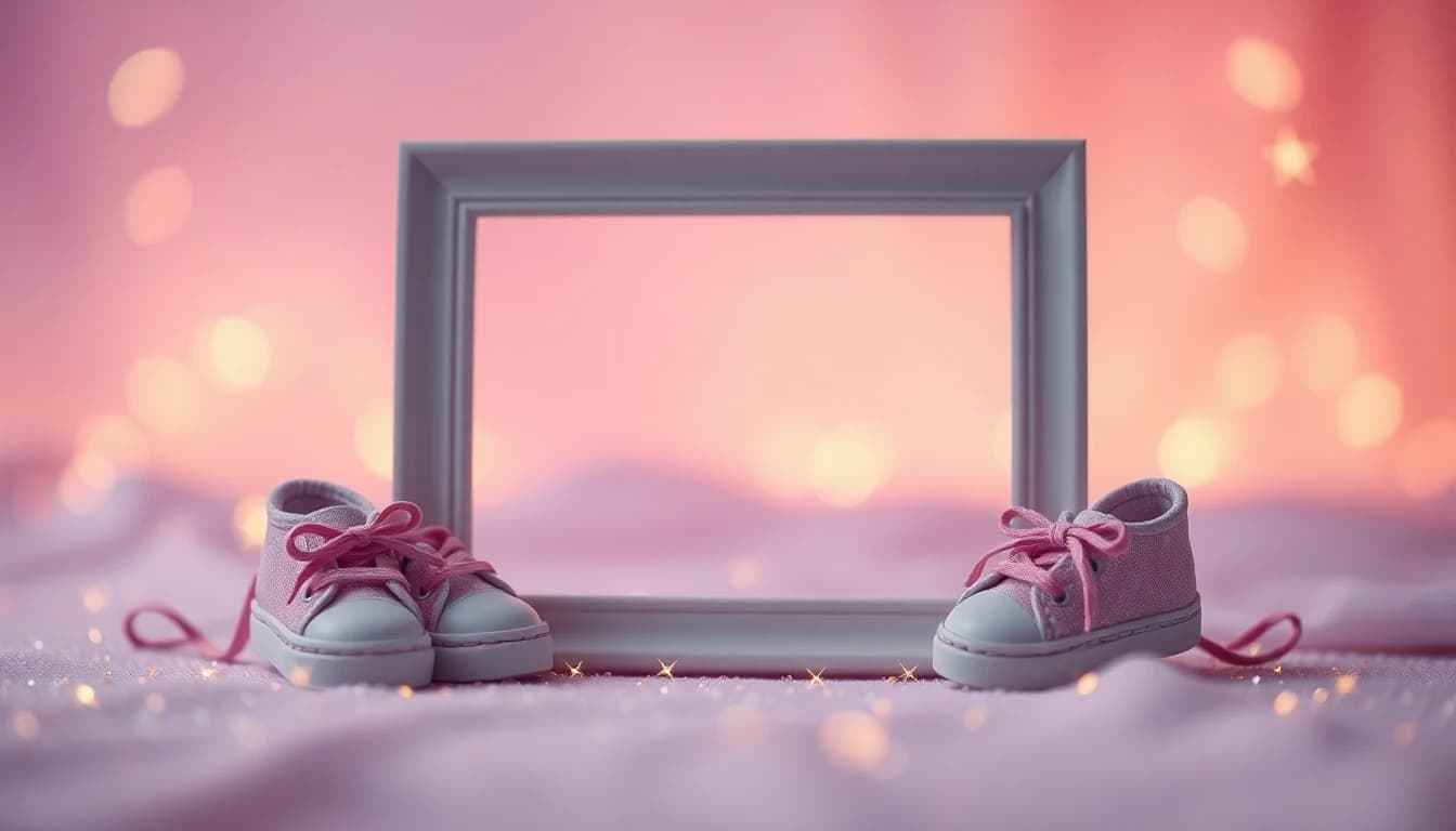 A baby announcement video made from a single photo on a phone screen
