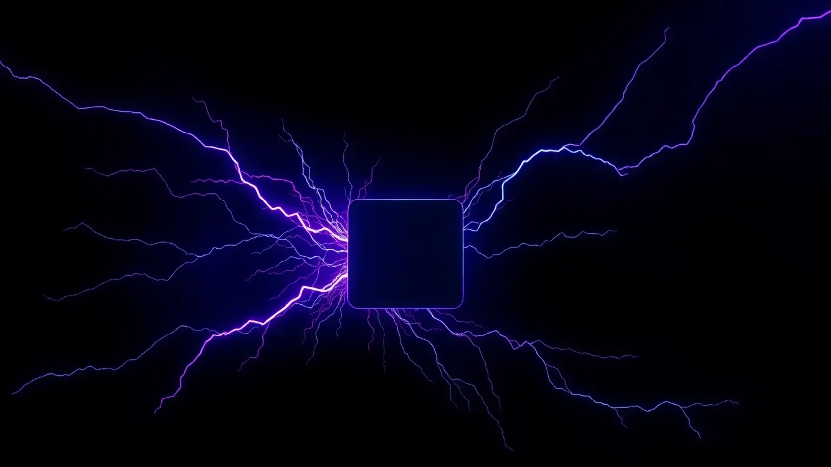 Fiverr UGC alternative — a product photo turning into a video ad in a flash of violet lightning, fast and low cost.