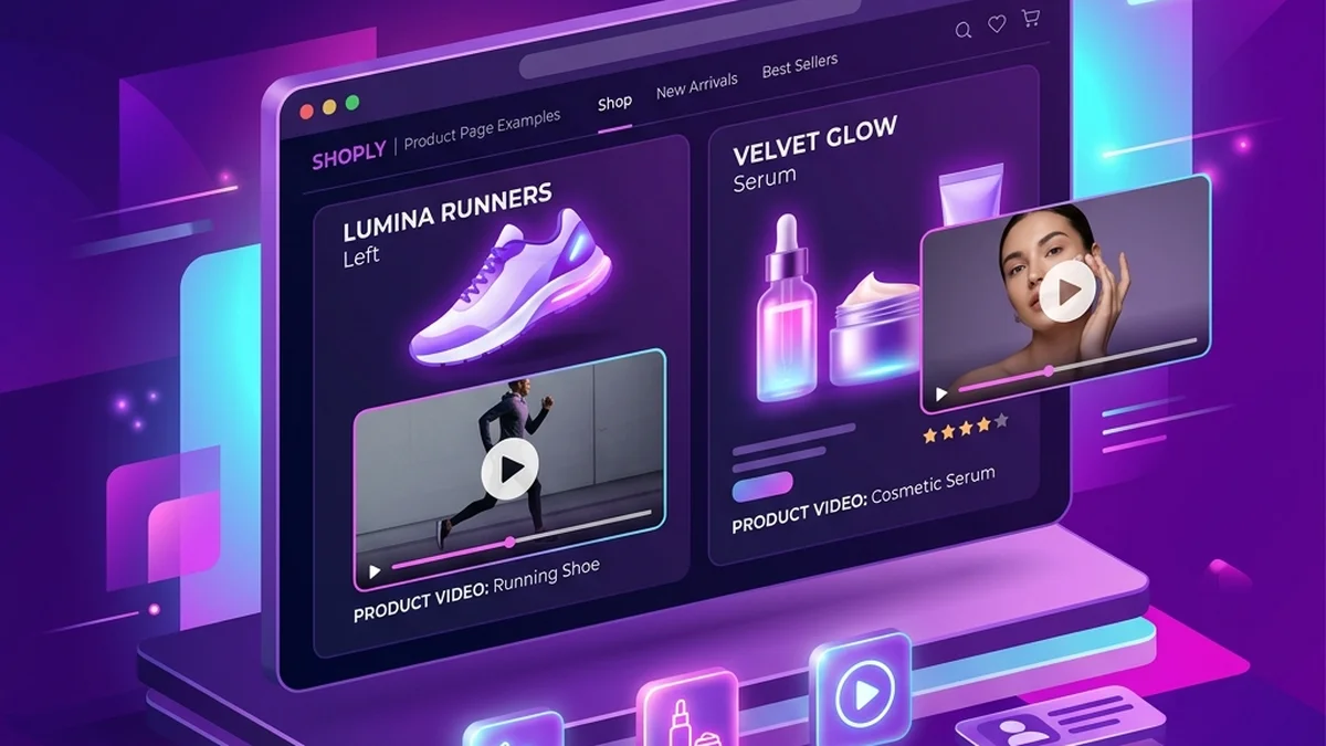E-commerce product video examples grouped by platform and sales channel