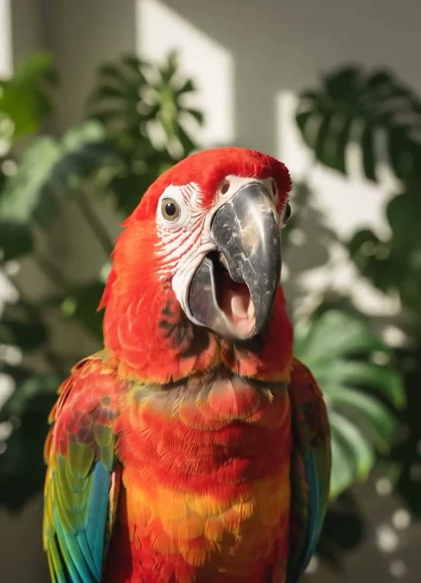 Talking Parrot Language Lesson generated video poster