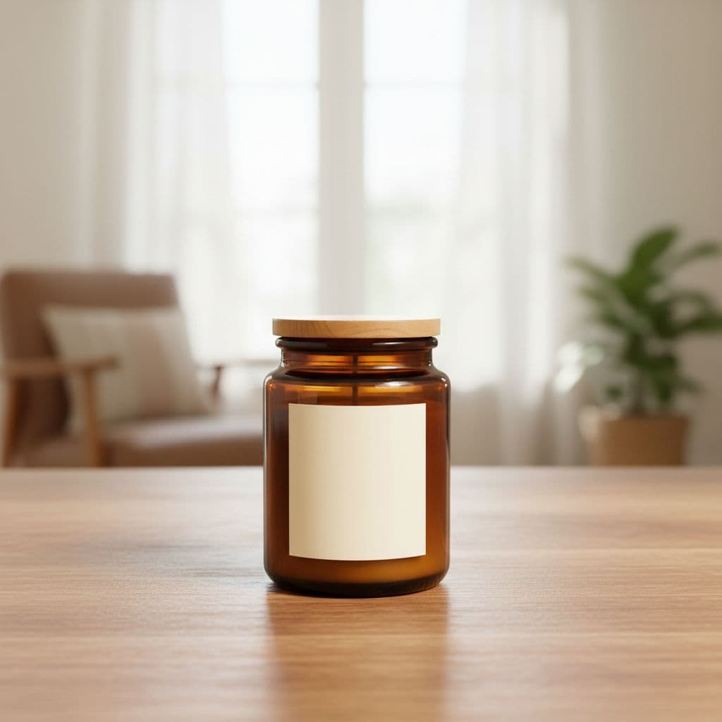 AI product photo — Wood Tabletop scene