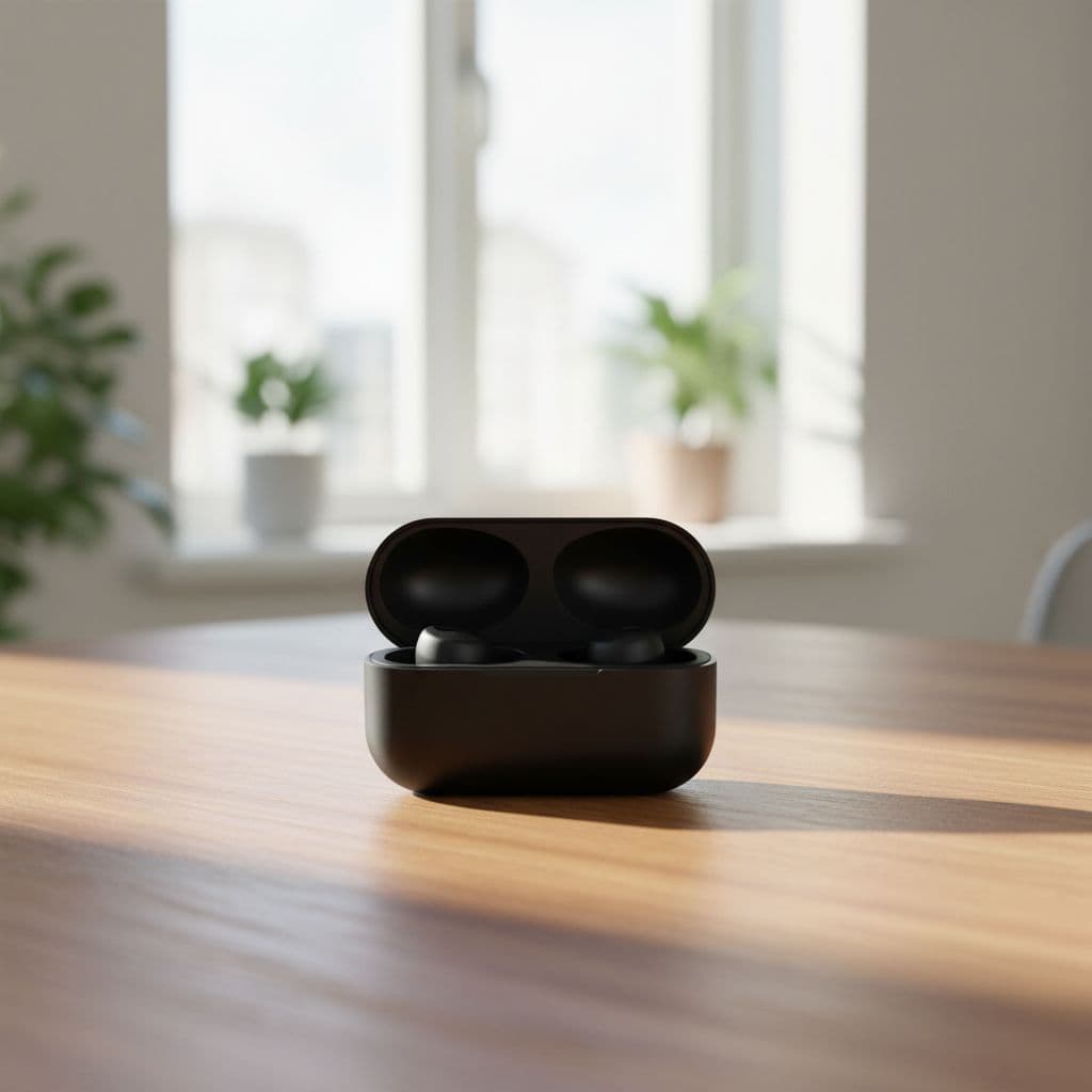 AI product photo — Wood Tabletop scene