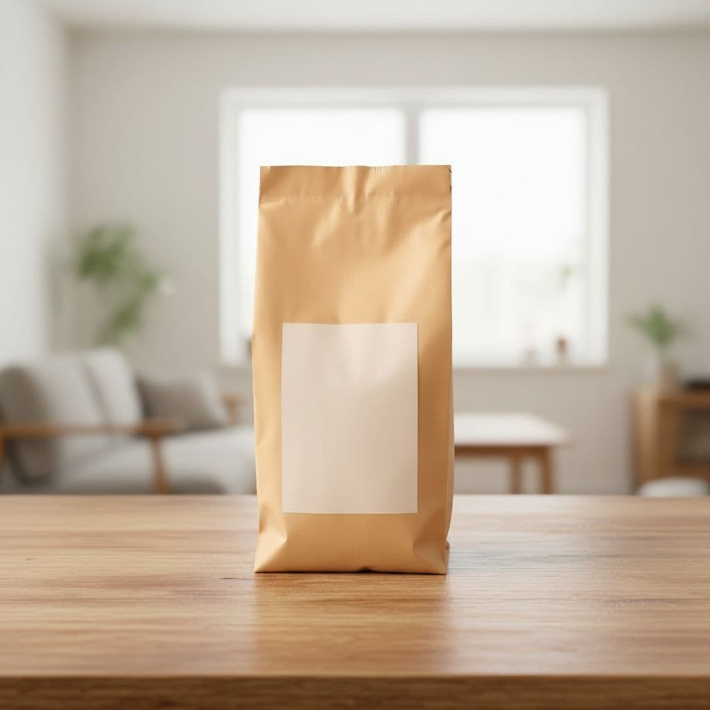 AI product photo — Wood Tabletop scene