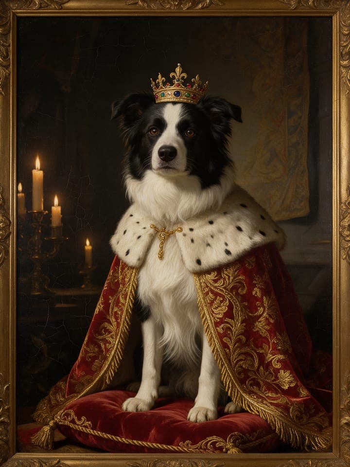 Royal Pet Portrait AI photo trend example