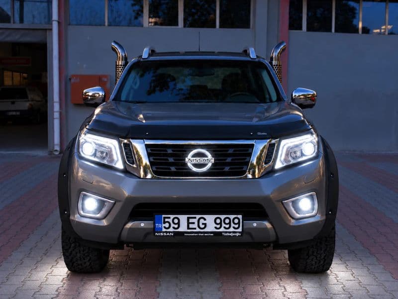 From the front, lights on used for the Moon Headlight Transition example