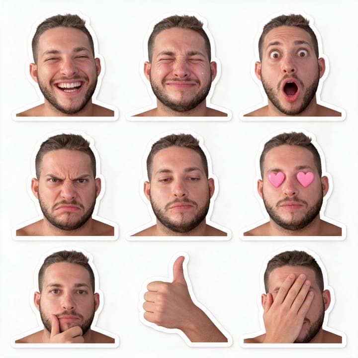 Emoji Sticker Pack template example