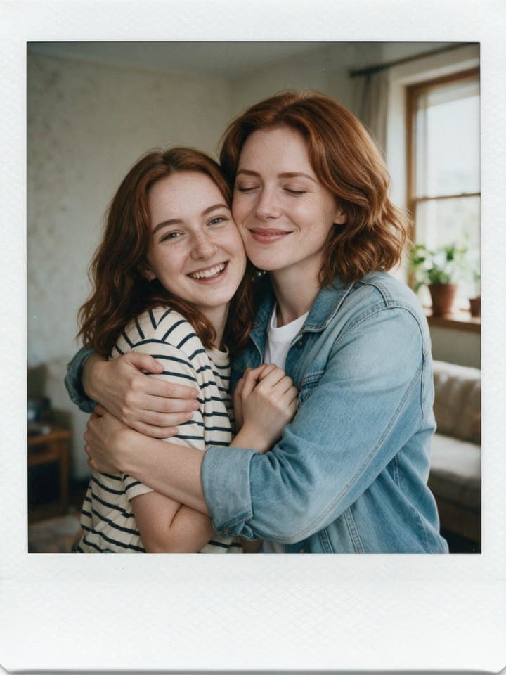 Hug Your Younger Self template example