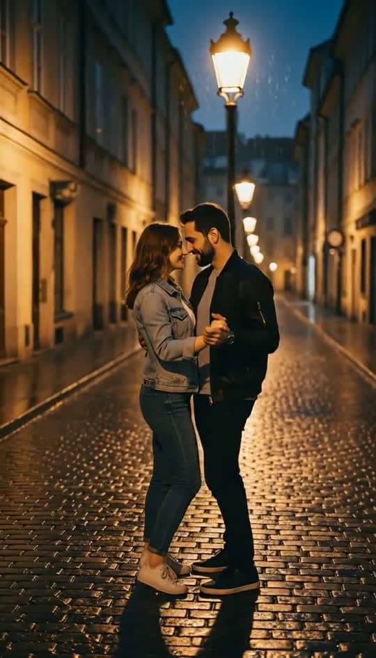 Slow Dance in the Rain template example